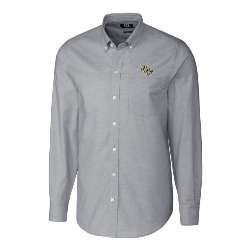 NCAA UCF Knights Stretch Oxford Big & Tall Long Sleeve Button-Down Shirt