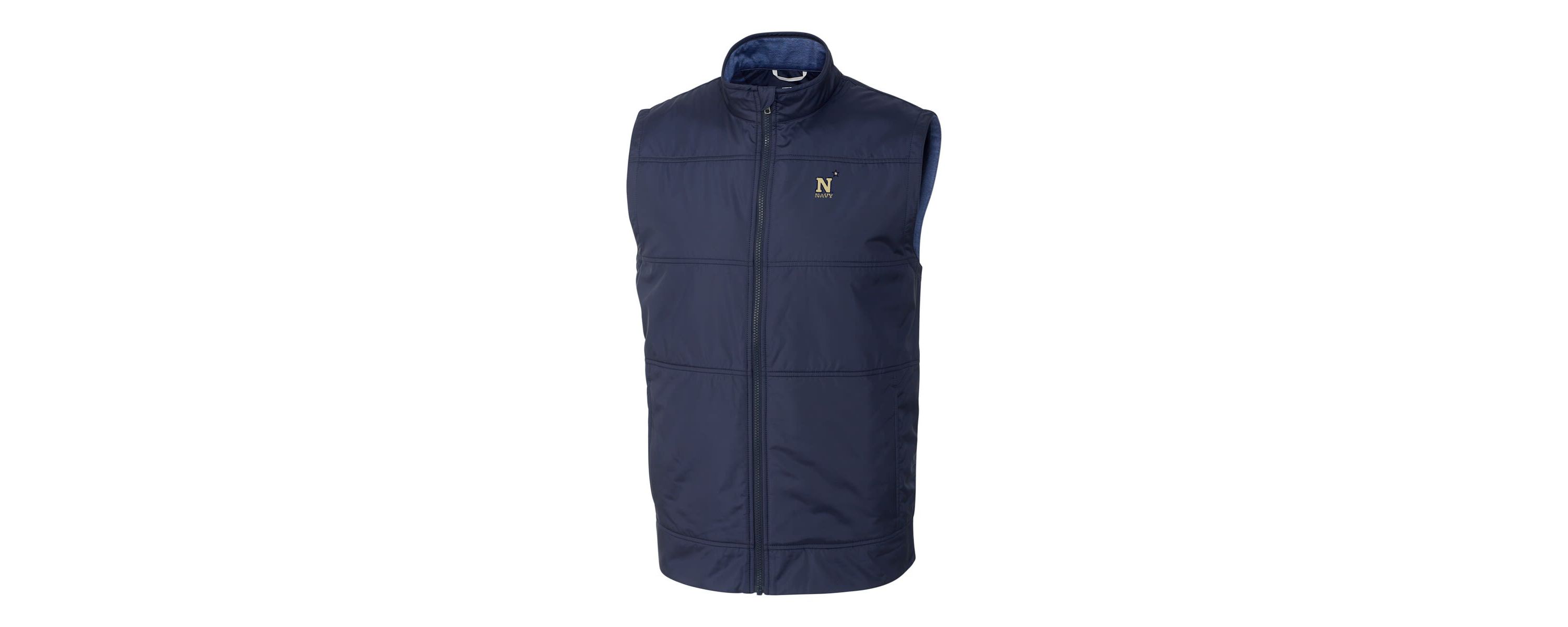Navy Midshipmen NCAA Midshipmen Big & Tall Stealth DryTec Full-Zip Vest