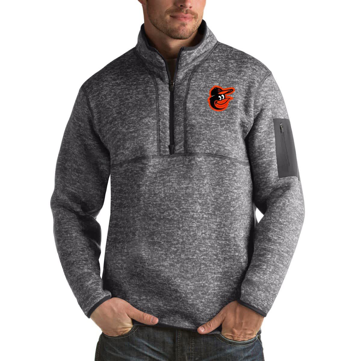 MLB Baltimore Orioles Fortune Big & Tall Quarter-Zip Pullover Jacket