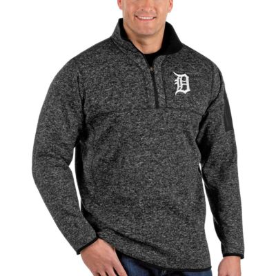 MLB Detroit Tigers Fortune Big & Tall Quarter-Zip Pullover Jacket