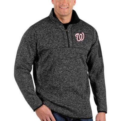 MLB Washington Nationals Fortune Big & Tall Quarter-Zip Pullover Jacket