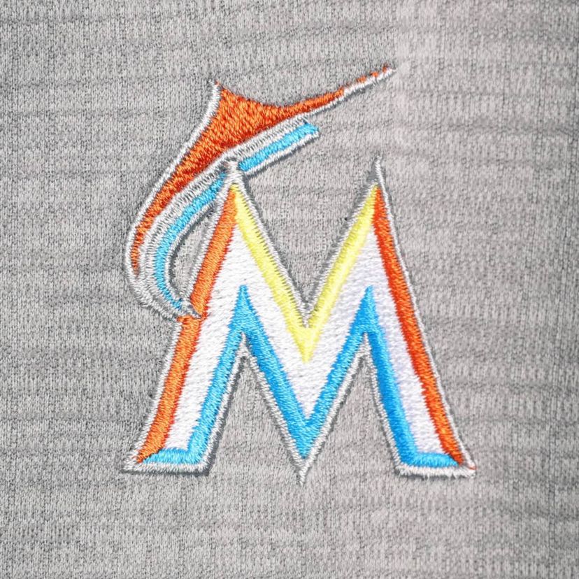 MLB Vineyard Vines Miami Marlins Performance Sankaty Half-Zip Pullover Top
