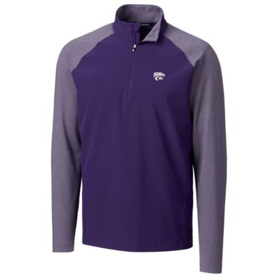 NCAA Kansas State Wildcats Response Hybrid Overknit Quarter-Zip Pullover Jacket