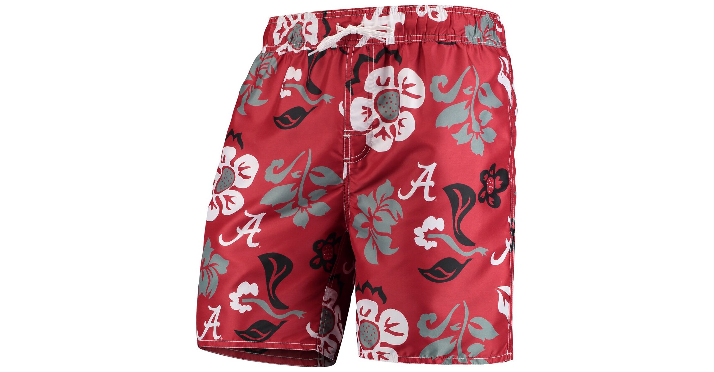 Alabama Crimson Tide NCAA Alabama Tide Floral Volley Swim Trunks