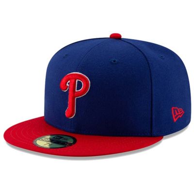 New Era Men's MLB Royal/Red Philadelphia Phillies Alternate Authentic Collection On-Field 59FIFTY Fitted Hat, 7 5/8