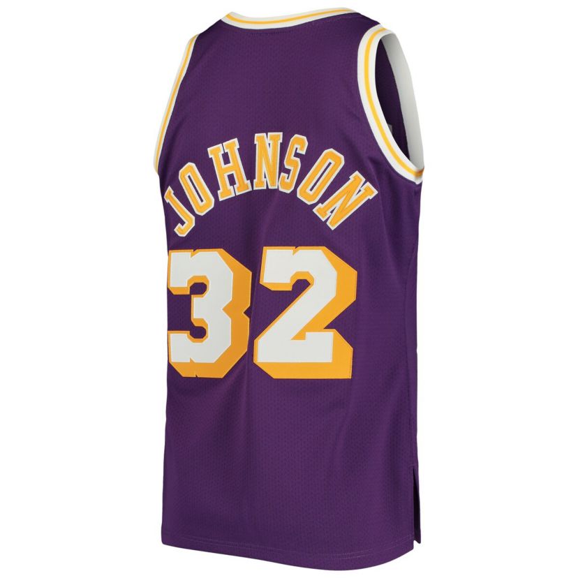 NBA Magic Johnson Los Angeles Lakers 1984/85 Hardwood Classics Authentic Jersey