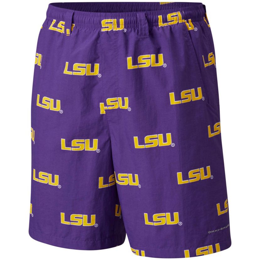 NCAA LSU Tigers Big & Tall Backcast Shorts