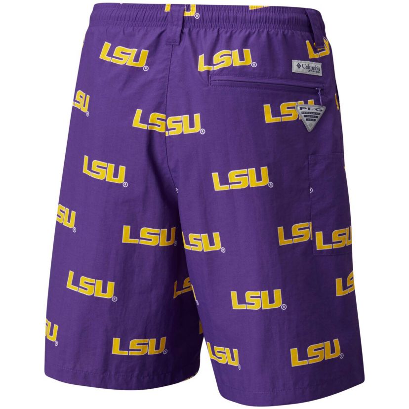 NCAA LSU Tigers Big & Tall Backcast Shorts