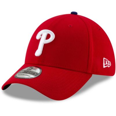 New Era Men's MLB Philadelphia Phillies Game Team Classic 39THIRTY Flex Hat, Red, Small