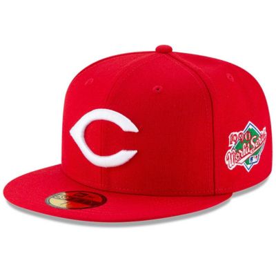 New Era Men's MLB Cincinnati Reds 1990 World Series Wool 59FIFTY Fitted Hat