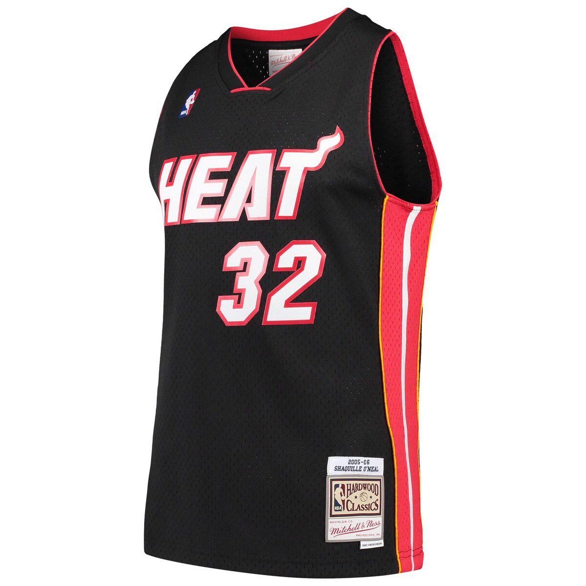 NBA Shaquille ONeal Miami Heat Hardwood Classics Swingman Jersey