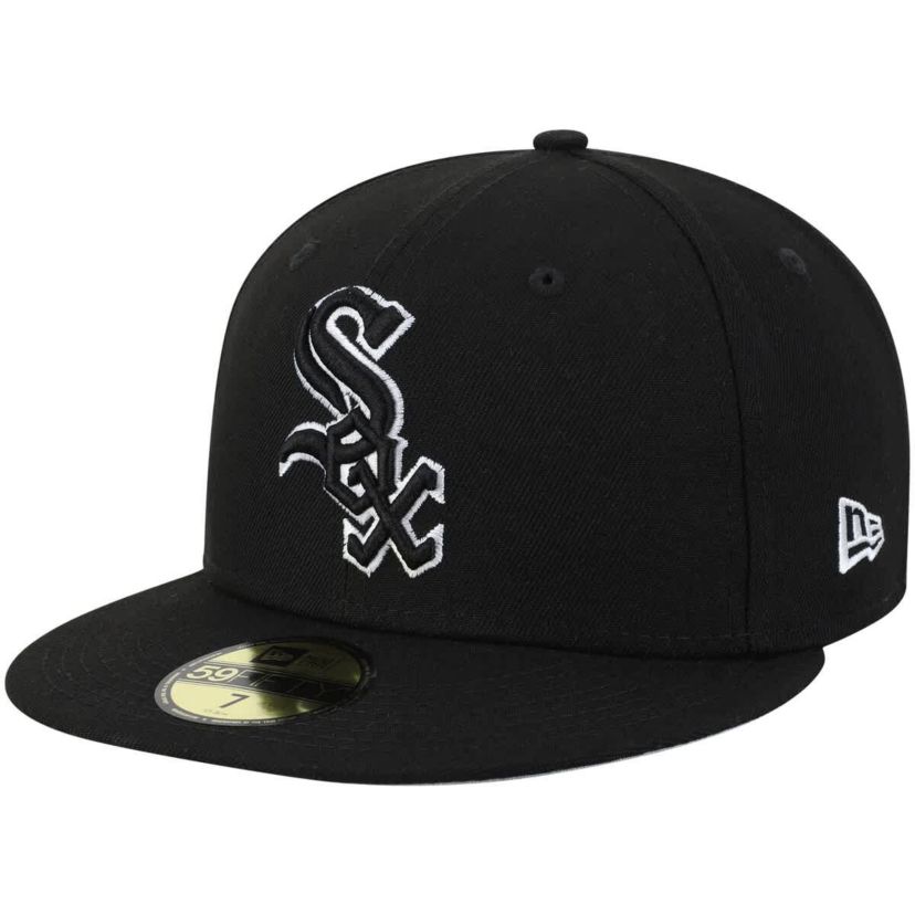Chicago White Sox MLB Chicago Sox B-Dub 59FIFTY Fitted Hat - Black