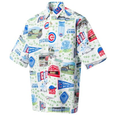 MLB Chicago Cubs Scenic Button-Up Shirt - White