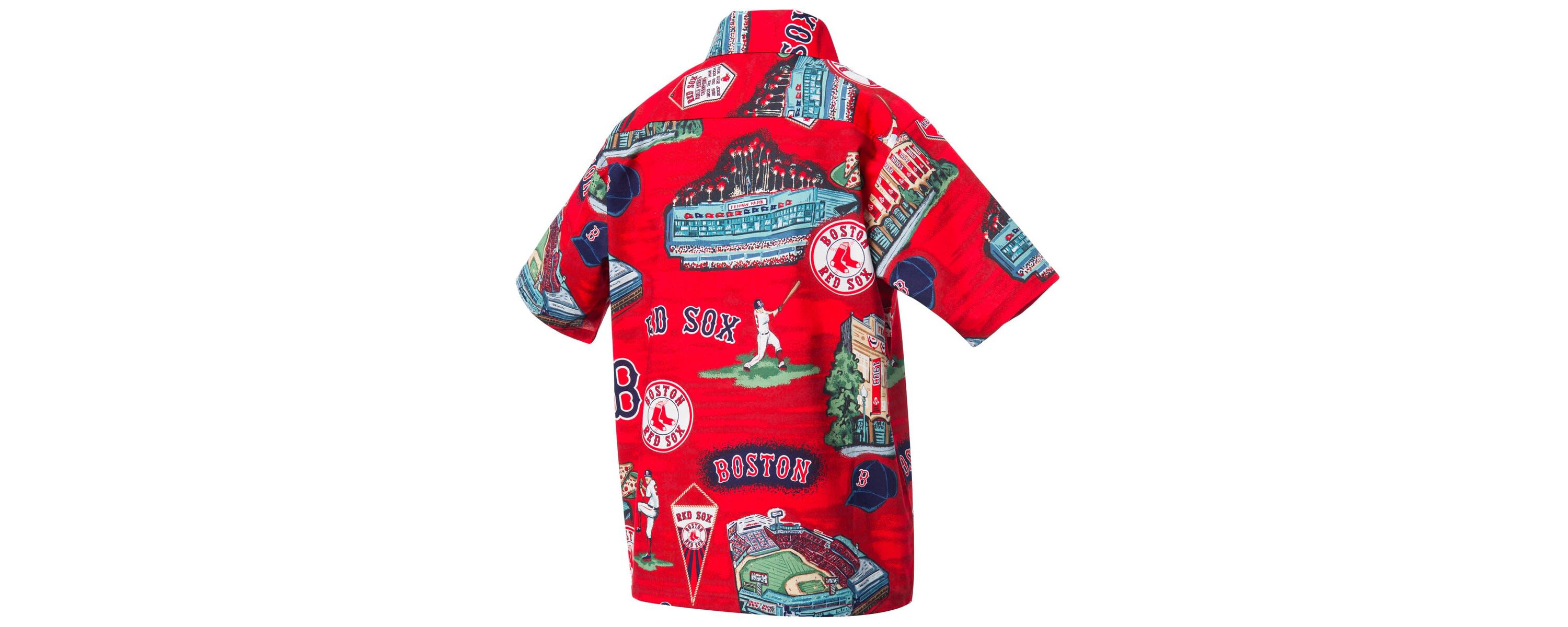 Boston Red Sox MLB Boston Sox Scenic Button-Down Shirt - Red