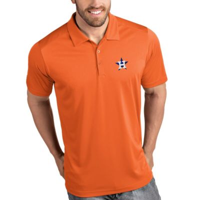 Antigua Men's MLB Houston Astros Tribute Polo, Orange, XL