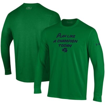 NCAA Under Armour Notre Dame Fighting Irish Play Like A Today Long Sleeve Performance T-Shirt