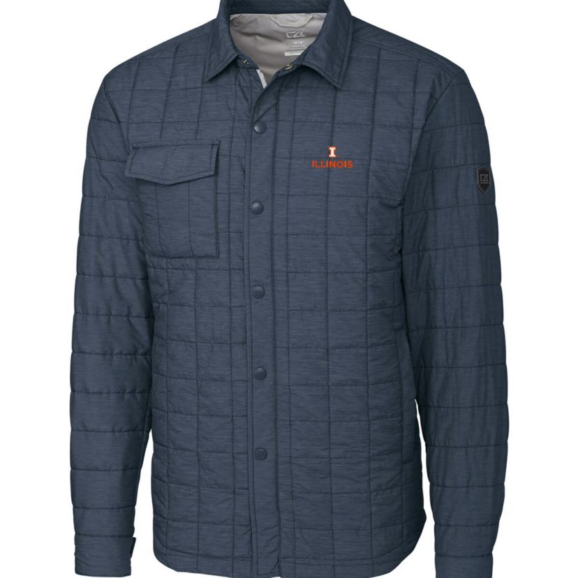 NCAA Illinois Fighting Illini Rainier Full-Snap Shirt Jacket