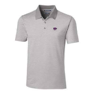 NCAA Kansas State Wildcats Forge Tonal Stripe Tailored Fit Polo Shirt