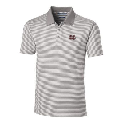 NCAA Mississippi State Bulldogs Forge Tonal Stripe Tailored Fit Polo Shirt