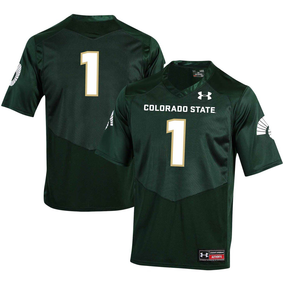 NCAA Under Armour #1 Colorado State Rams Replica Football Jersey