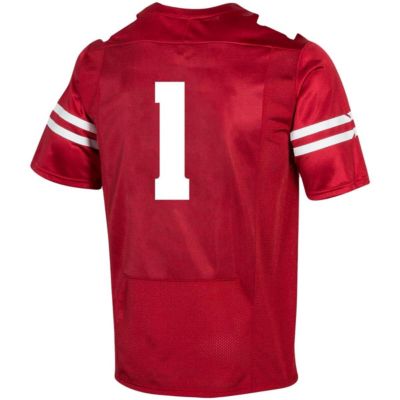 NCAA Under Armour #1 Wisconsin Badgers Replica Football Jersey