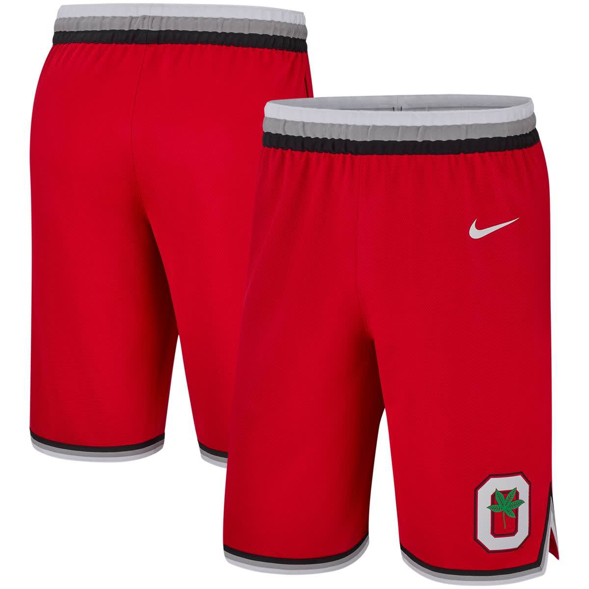 NCAA Nike Ohio State Buckeyes Retro Replica Basketball Shorts