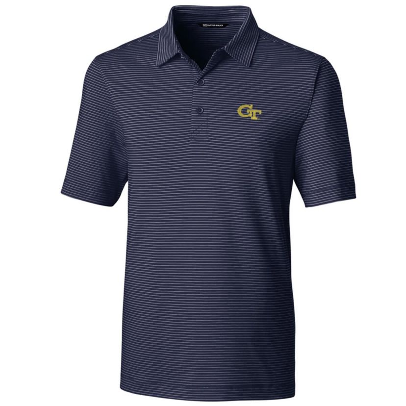 Georgia Tech Yellow Jackets NCAA Georgia Tech Jackets Big & Tall Forge Pencil Stripe Polo