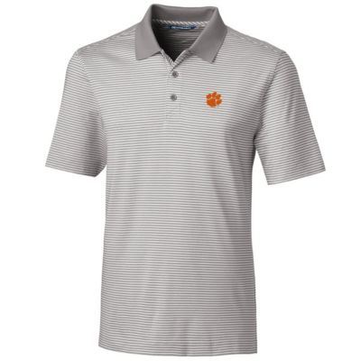 NCAA Clemson Tigers Big & Tall Forge Tonal Stripe Polo