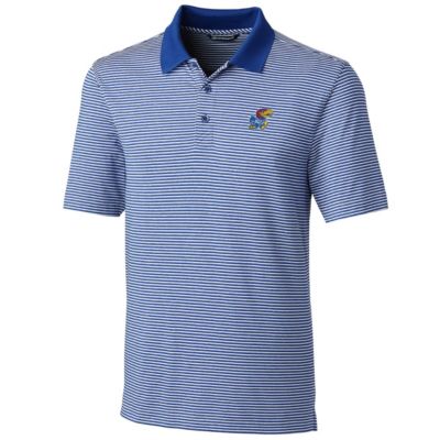 NCAA Kansas Jayhawks Big & Tall Forge Tonal Stripe Polo