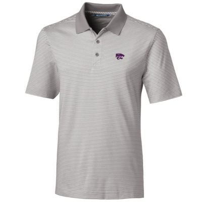 NCAA Kansas State Wildcats Big & Tall Forge Tonal Stripe Polo