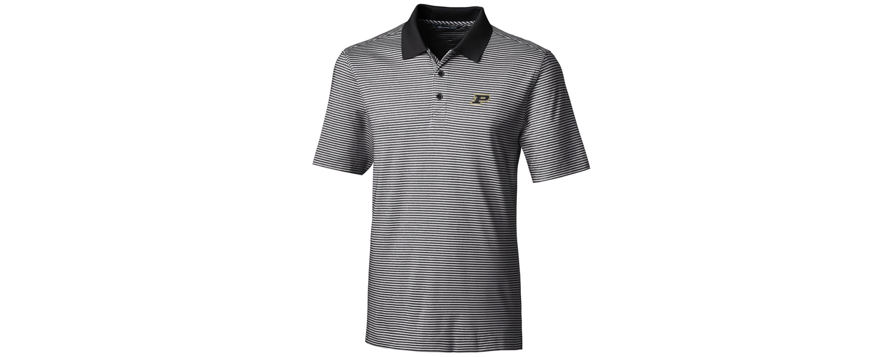 NCAA Purdue Boilermakers Big & Tall Forge Tonal Stripe Polo