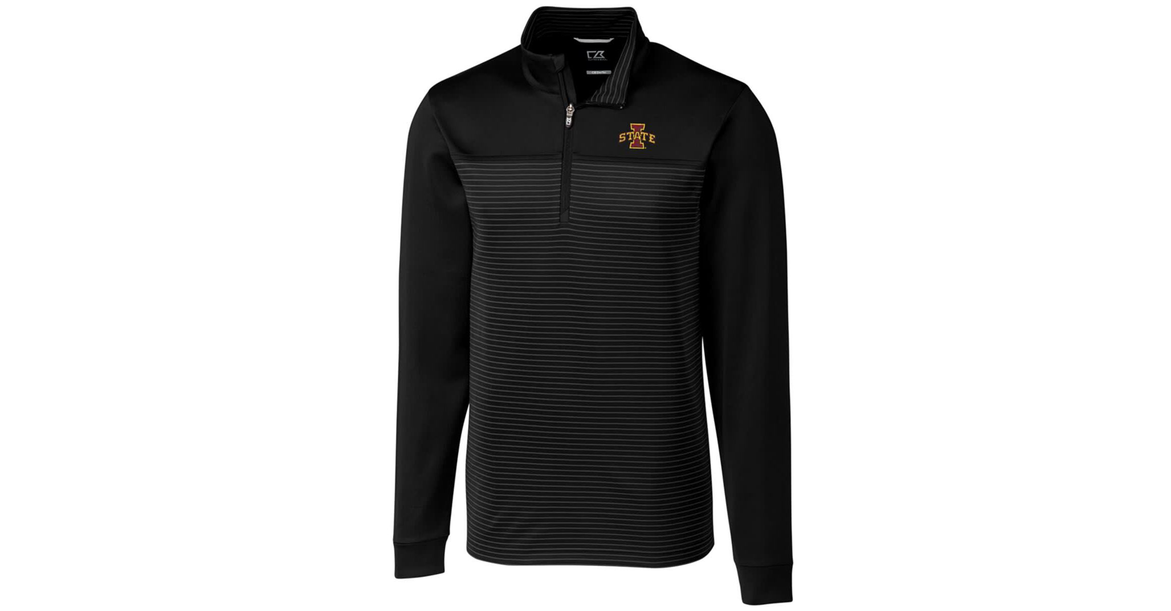 NCAA Iowa State Cyclones Big & Tall Traverse Stripe Half-Zip Pullover Jacket