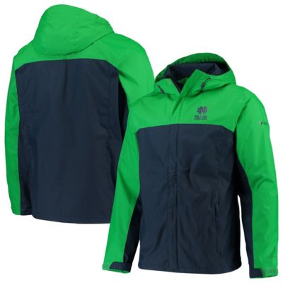 NCAA Green/Navy Notre Dame Fighting Irish Glennaker Storm Full-Zip Jacket