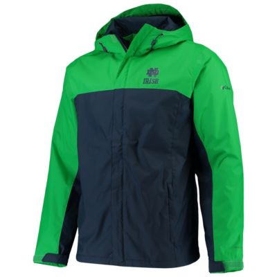 NCAA Green/Navy Notre Dame Fighting Irish Glennaker Storm Full-Zip Jacket