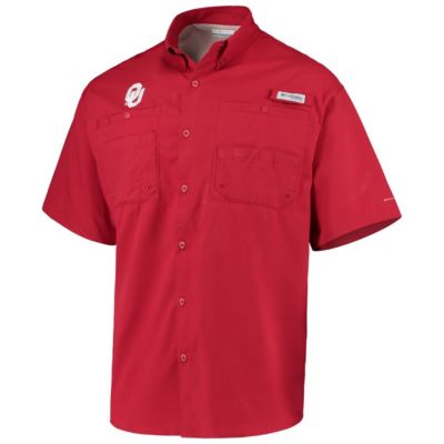 NCAA Oklahoma Sooners PFG Tamiami Omni-Shade Button-Down Shirt