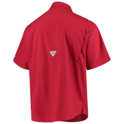 NCAA Oklahoma Sooners PFG Tamiami Omni-Shade Button-Down Shirt
