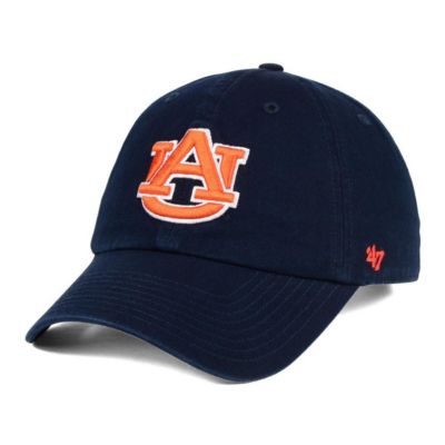 '47 Men's NCAA Auburn Tigers Vintage Clean Up Adjustable Hat, Navy Blue