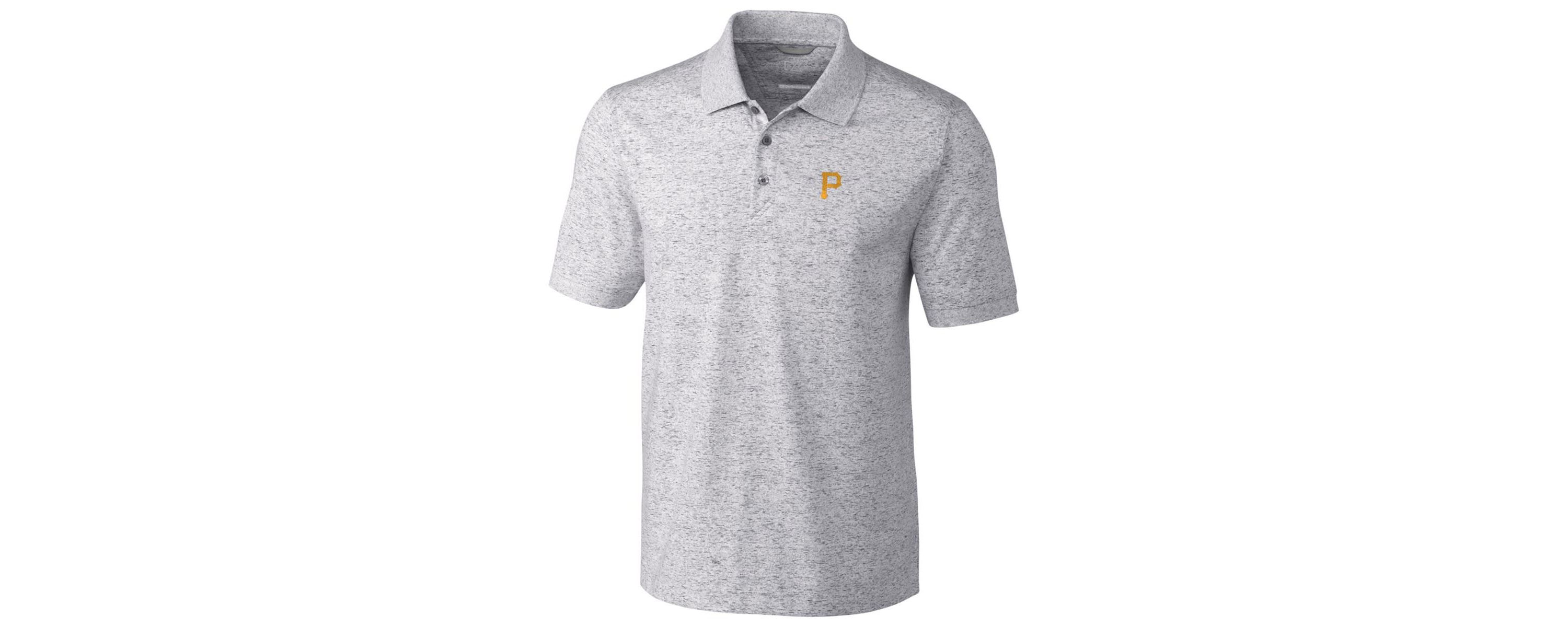 MLB Pittsburgh Pirates Advantage Polo Space Dye - Gray