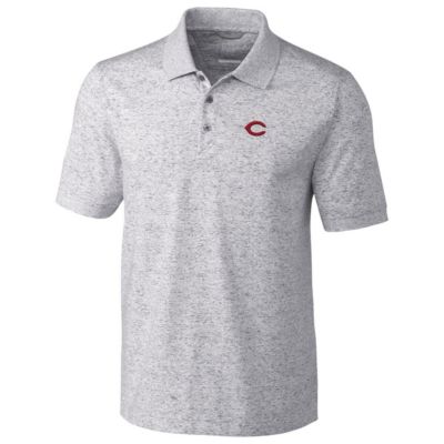 MLB Cincinnati Reds Advantage Polo Space Dye - Gray