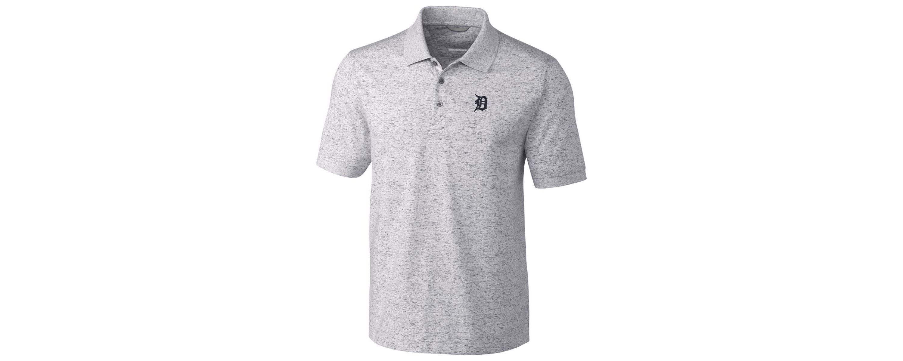 MLB Detroit Tigers Advantage Polo Space Dye - Gray