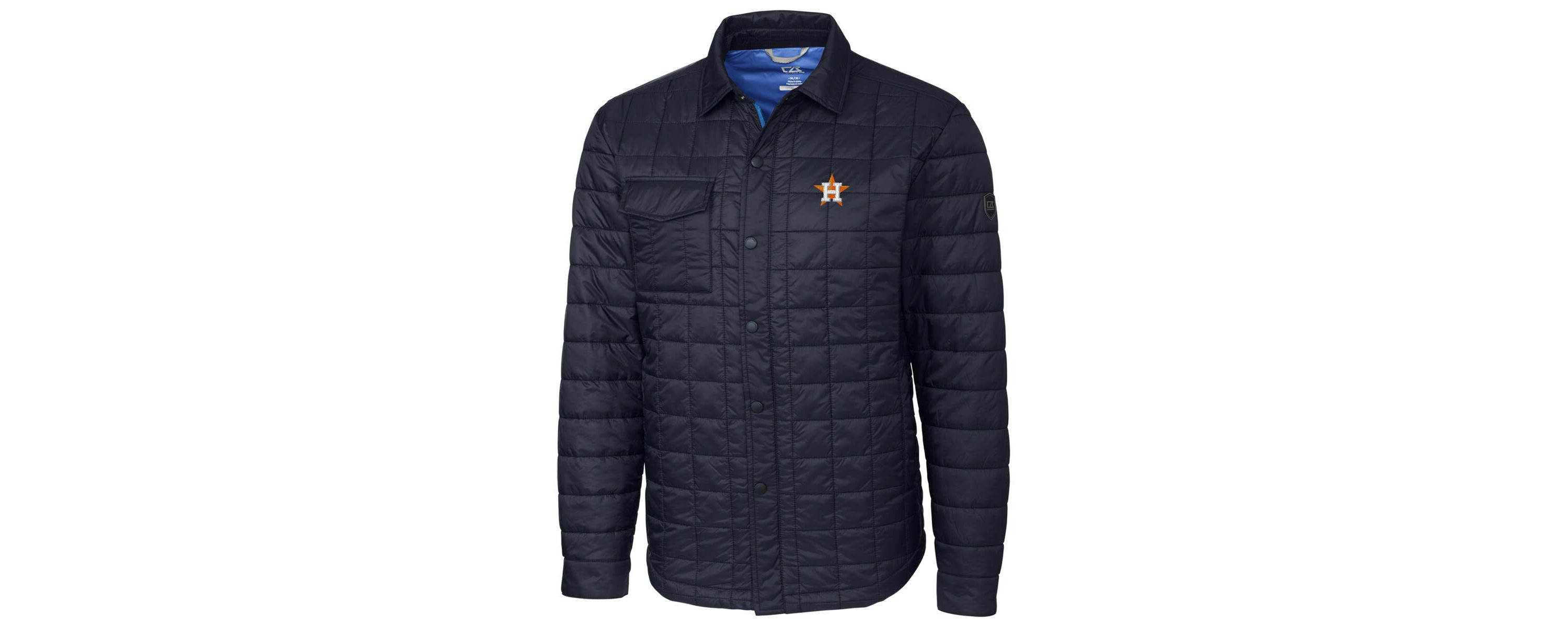 MLB Houston Astros Rainier Shirt Full-Zip Jacket - Navy