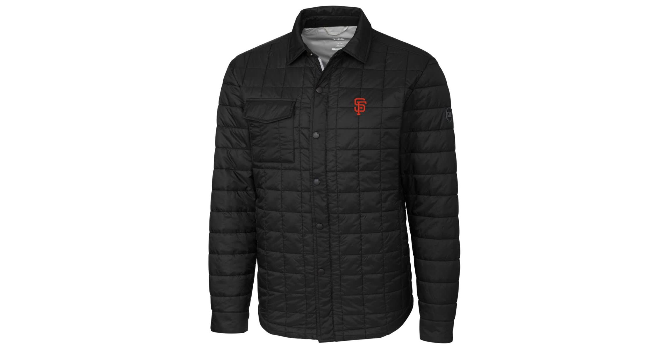 MLB San Francisco Giants Rainier Shirt Full-Zip Jacket - Black