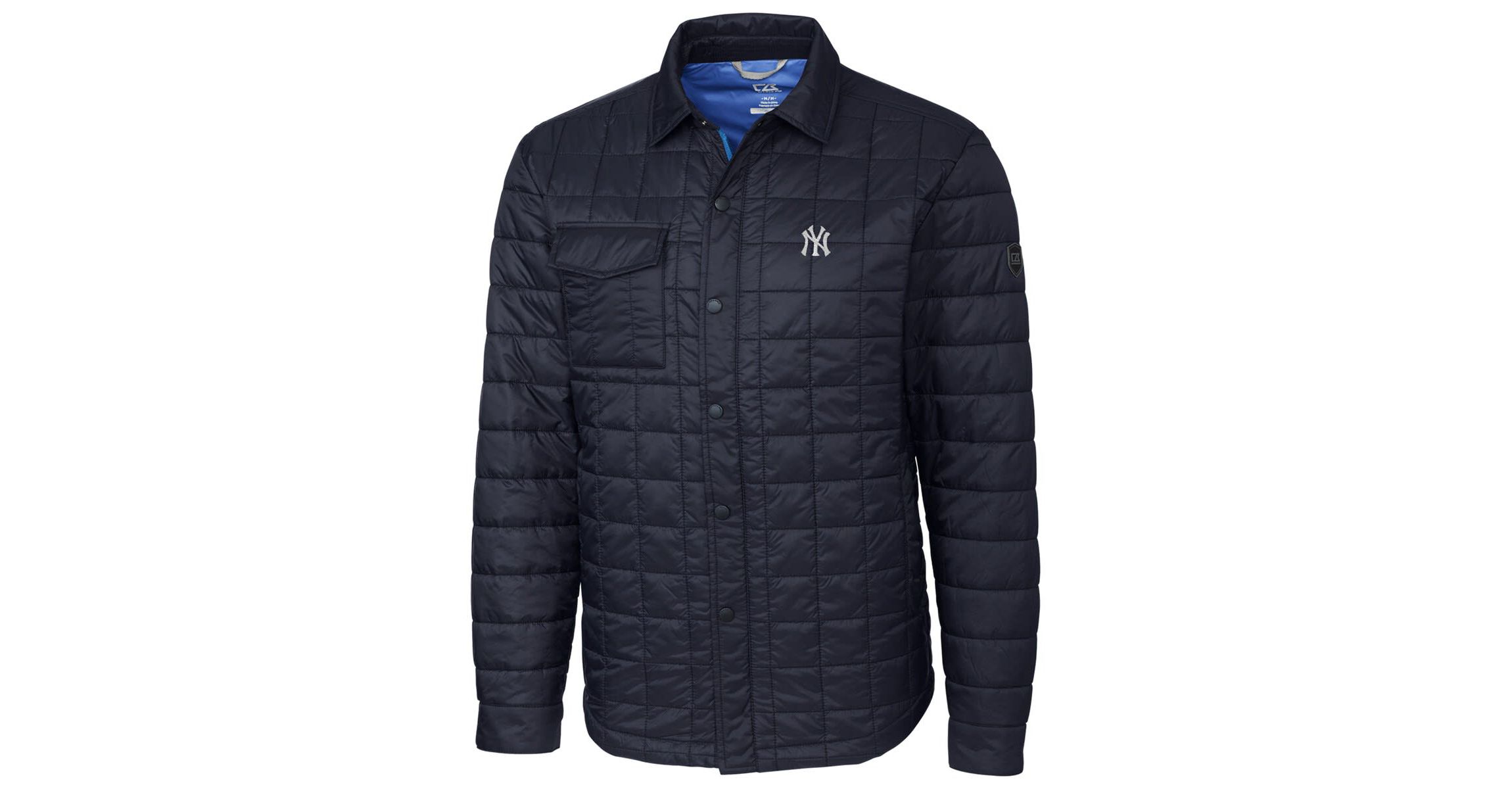 MLB New York Yankees Rainier Shirt Full-Zip Jacket - Navy