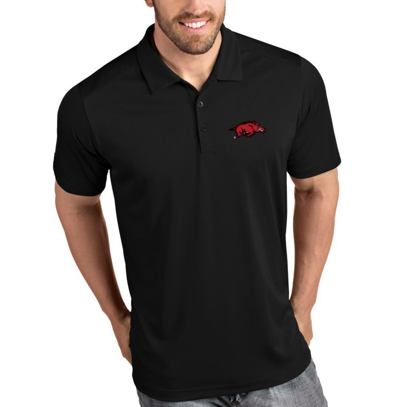 NCAA Arkansas Razorbacks Tribute Polo - Black