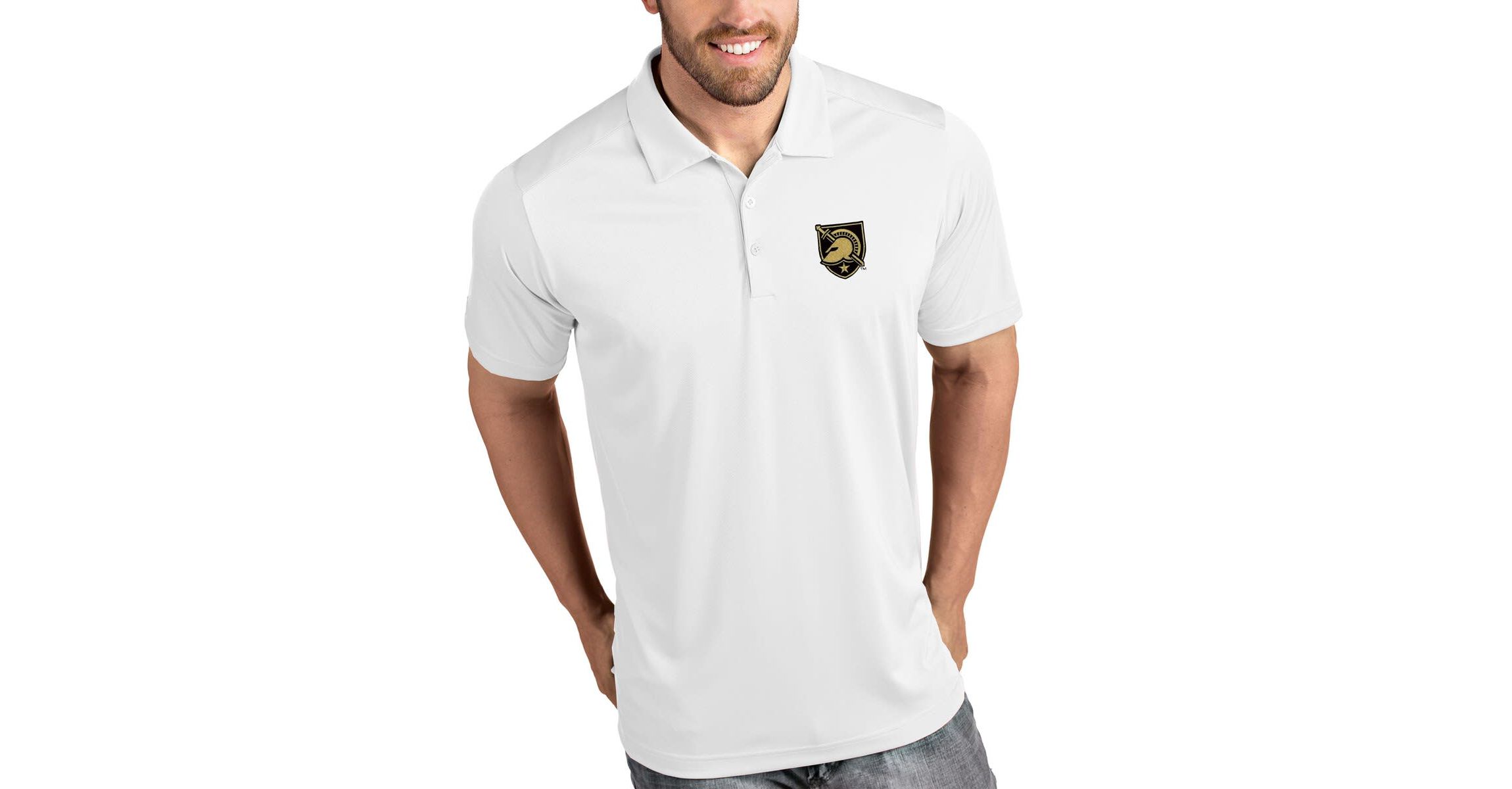 Army Black Knights NCAA Army Knights Tribute Polo - White