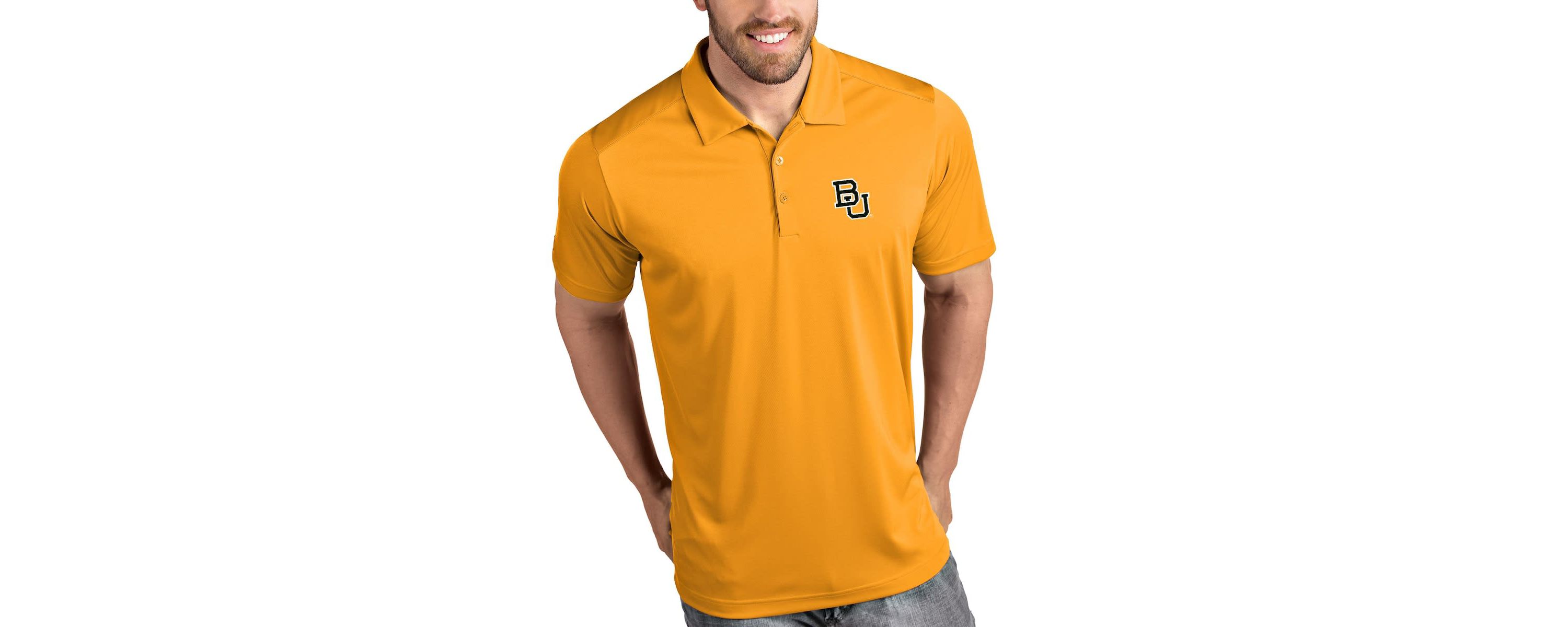 NCAA Baylor Bears Tribute Polo - Gold