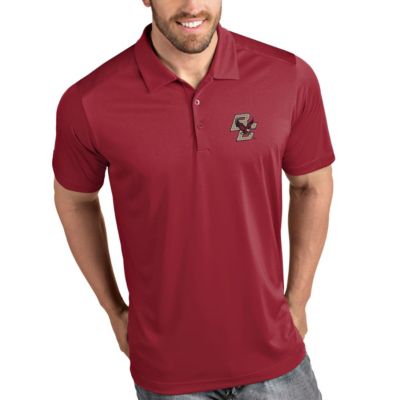 Antigua Men's Boston College Eagles NCAA Boston NCAA Eagles Tribute Polo - Maroon