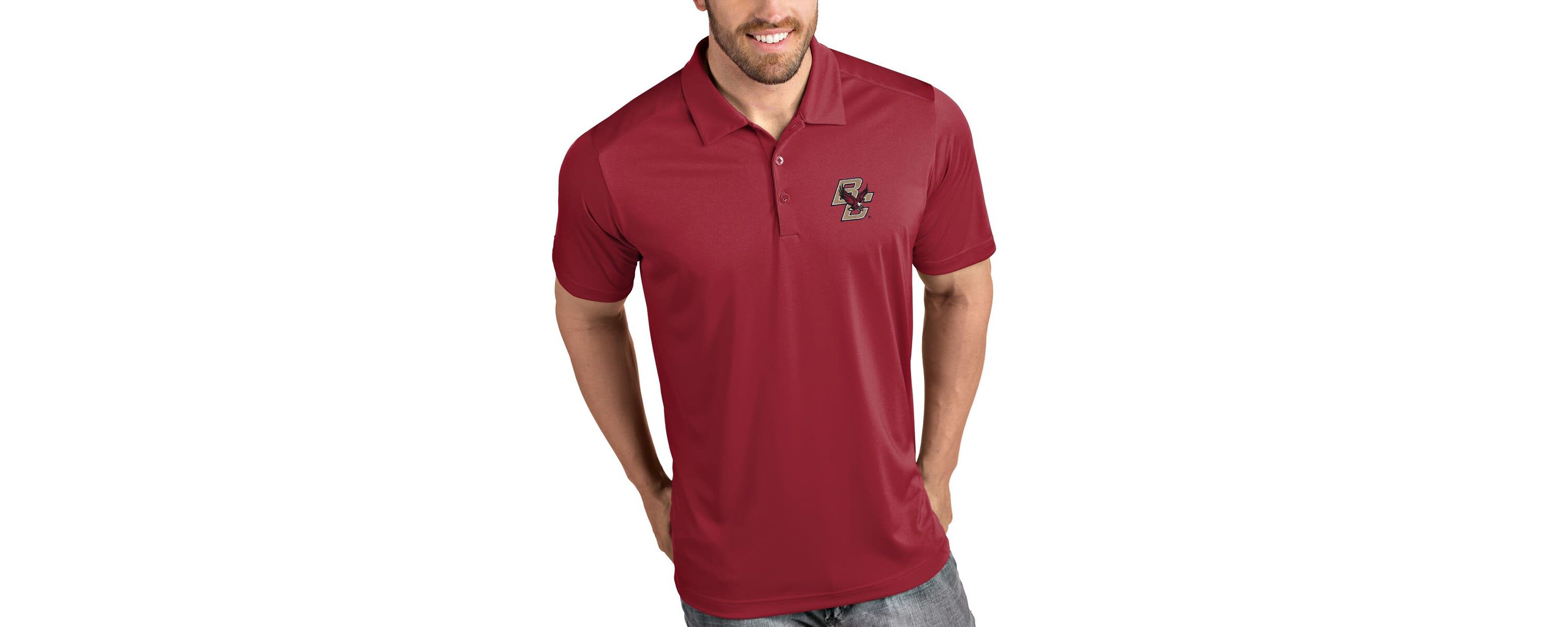 Boston College Eagles NCAA Boston NCAA Eagles Tribute Polo - Maroon