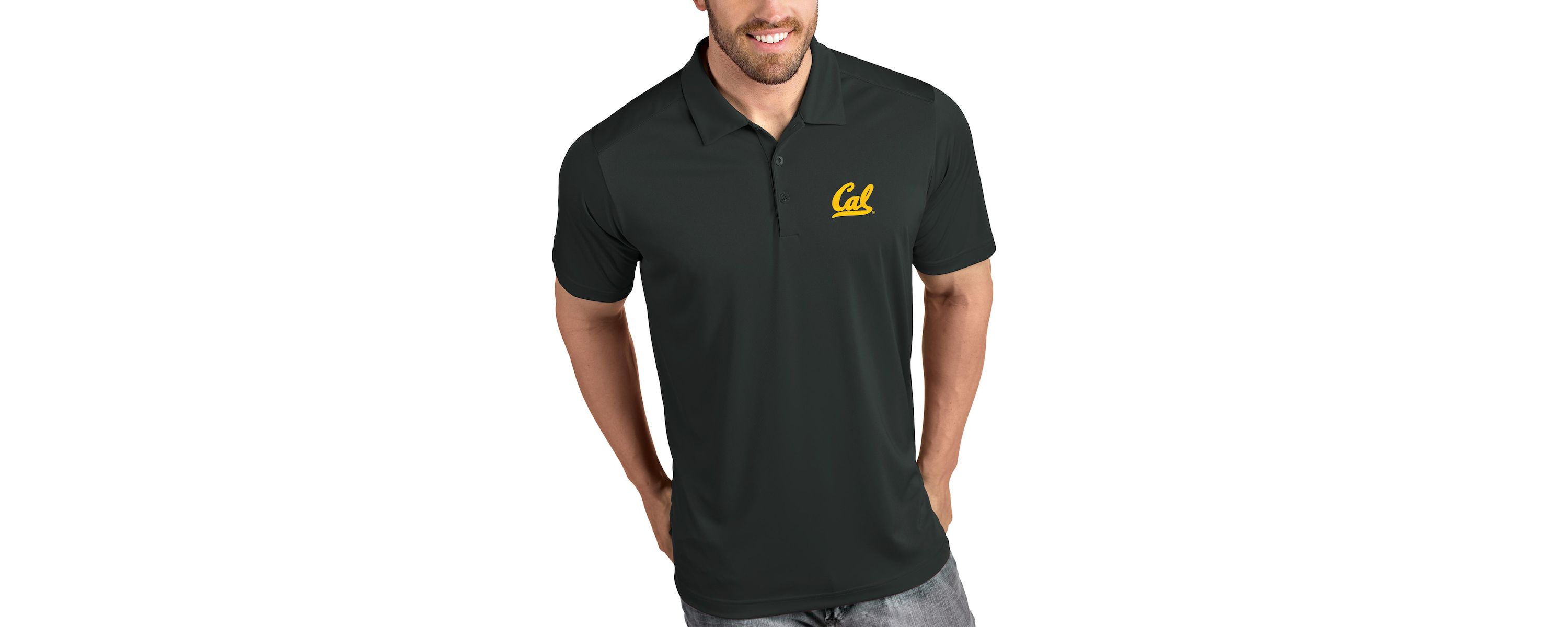 California Golden Bears NCAA Cal Bears Tribute Polo - Charcoal