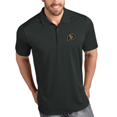 Antigua Men's NCAA Colorado Buffaloes Tribute Polo - Charcoal, Grey, 4XL